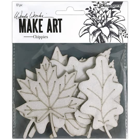 Wendy Vecchi Make Art Lots of Leaves Chippies